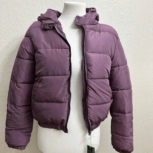 Special One Kids Girls Dark Lilac Winter Puffer Coat Jacket - Medium (10/12)